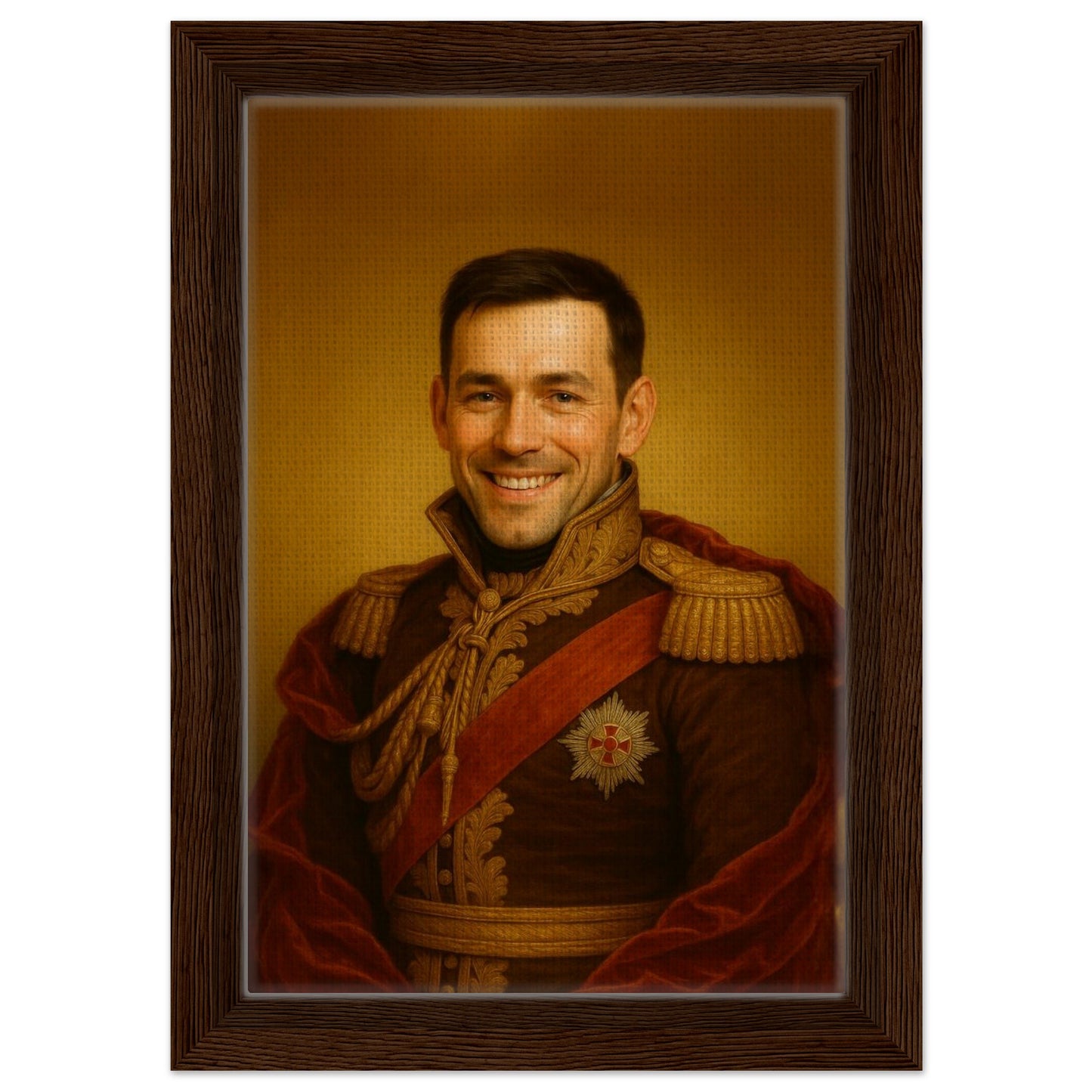 Personalized Portrait for Him – Framed Canvas - Masterpiece Print