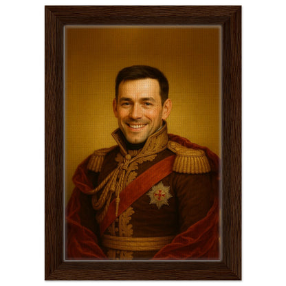 Personalized Portrait for Him – Framed Canvas - Masterpiece Print