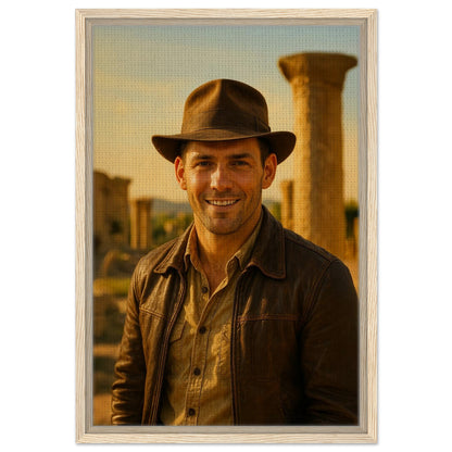 Personalized Portrait for Him – Framed Canvas - Masterpiece Print