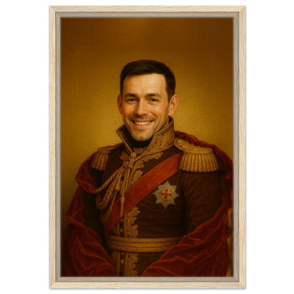 Personalized Portrait for Him – Framed Canvas - Masterpiece Print