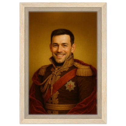 Personalized Portrait for Him – Framed Canvas - Masterpiece Print