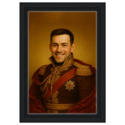 Personalized Portrait for Him – Framed Canvas - Masterpiece Print