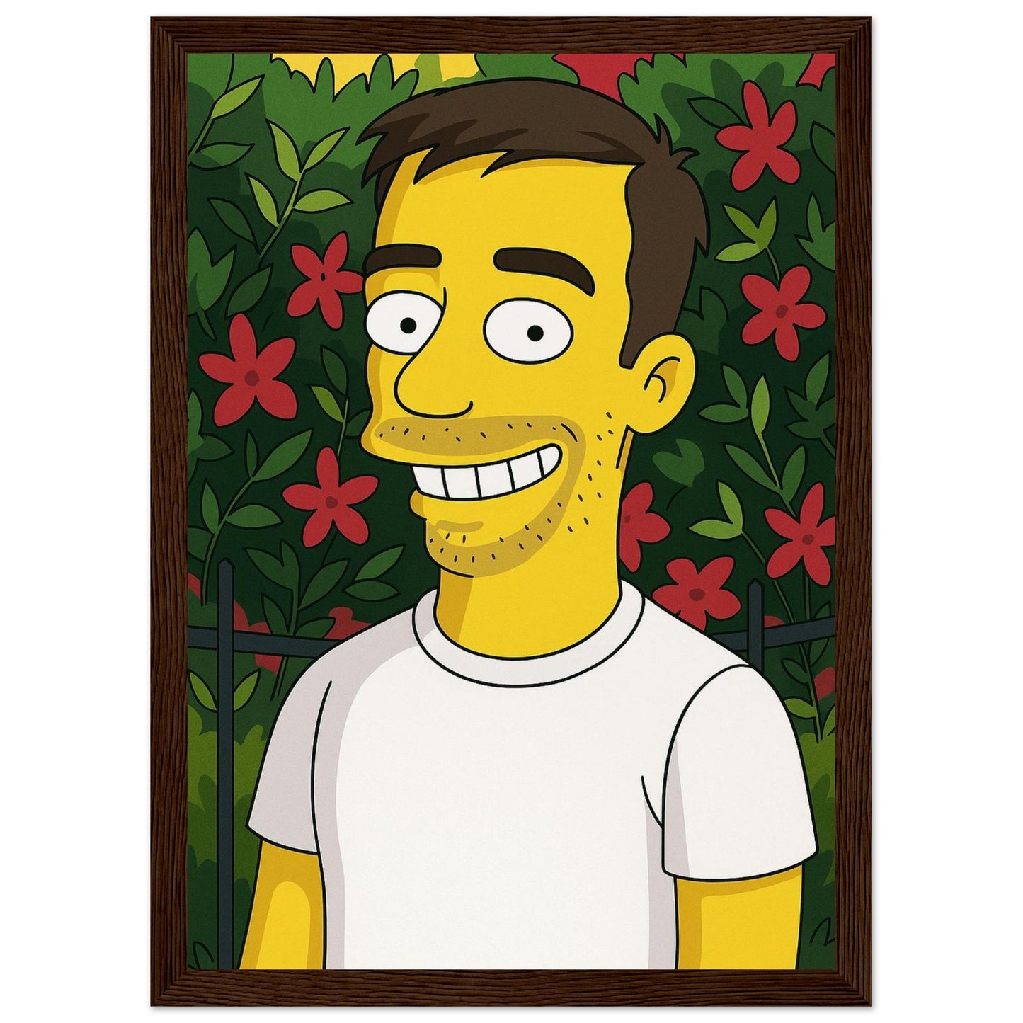 Personalized Portrait for Him – Framed Print - Masterpiece Print