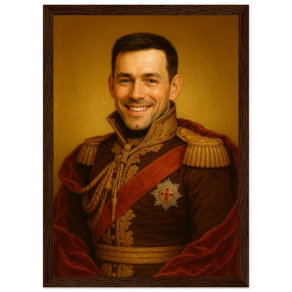 Personalized Portrait for Him – Framed Print - Masterpiece Print