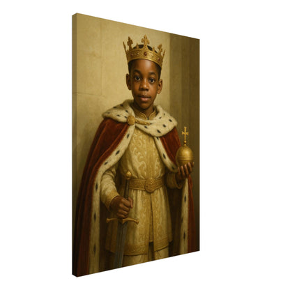 Personalized Royal Man Portrait – Canvas - Masterpiece Print