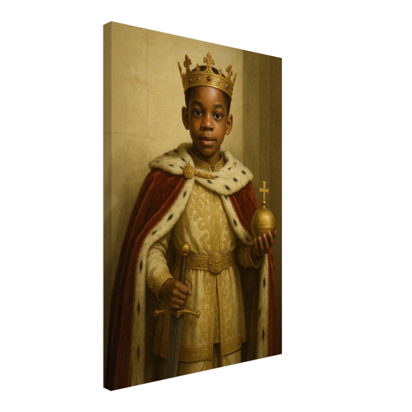 Personalized Royal Man Portrait – Canvas - Masterpiece Print