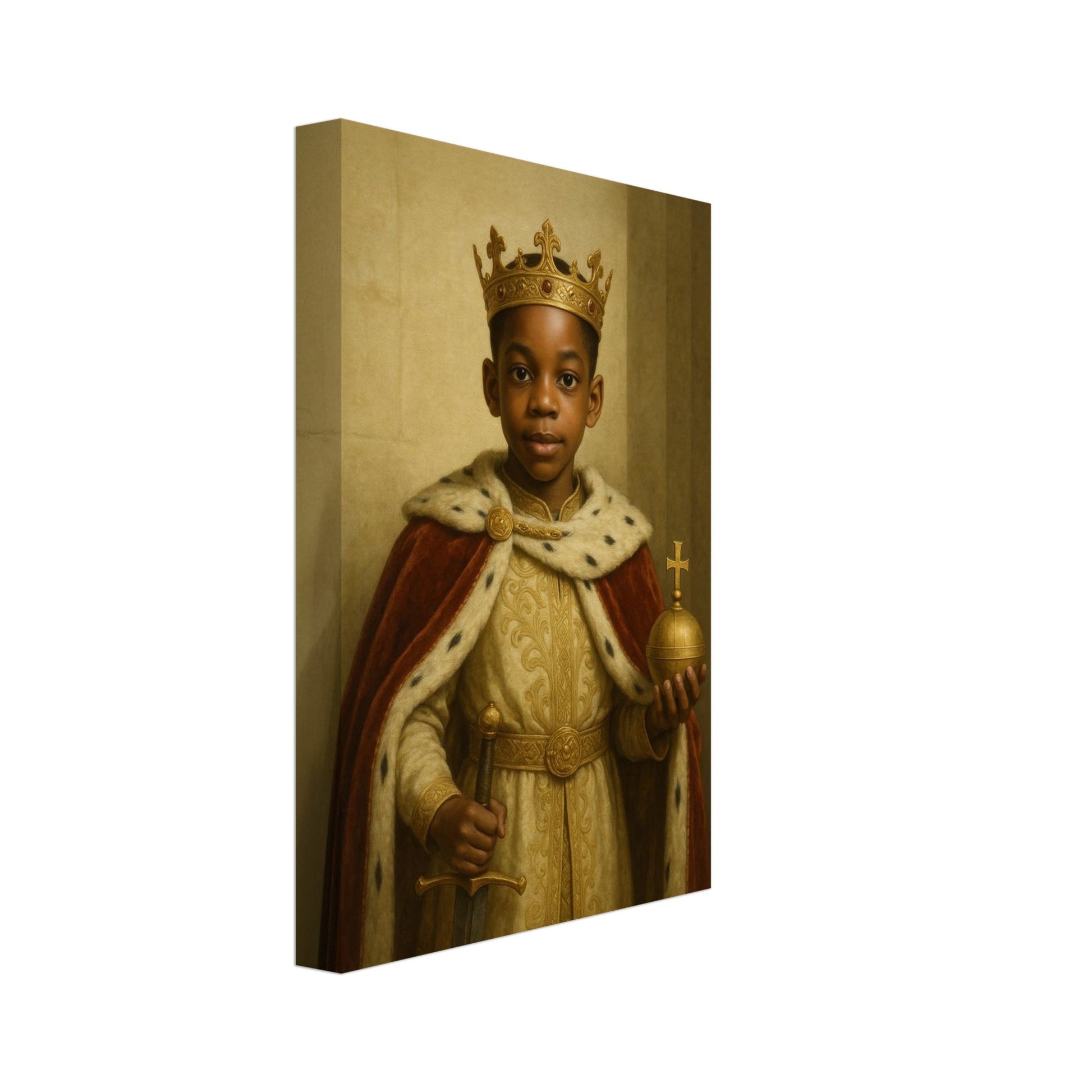 Personalized Royal Man Portrait – Canvas - Masterpiece Print