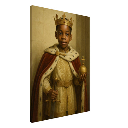 Personalized Royal Man Portrait – Canvas - Masterpiece Print
