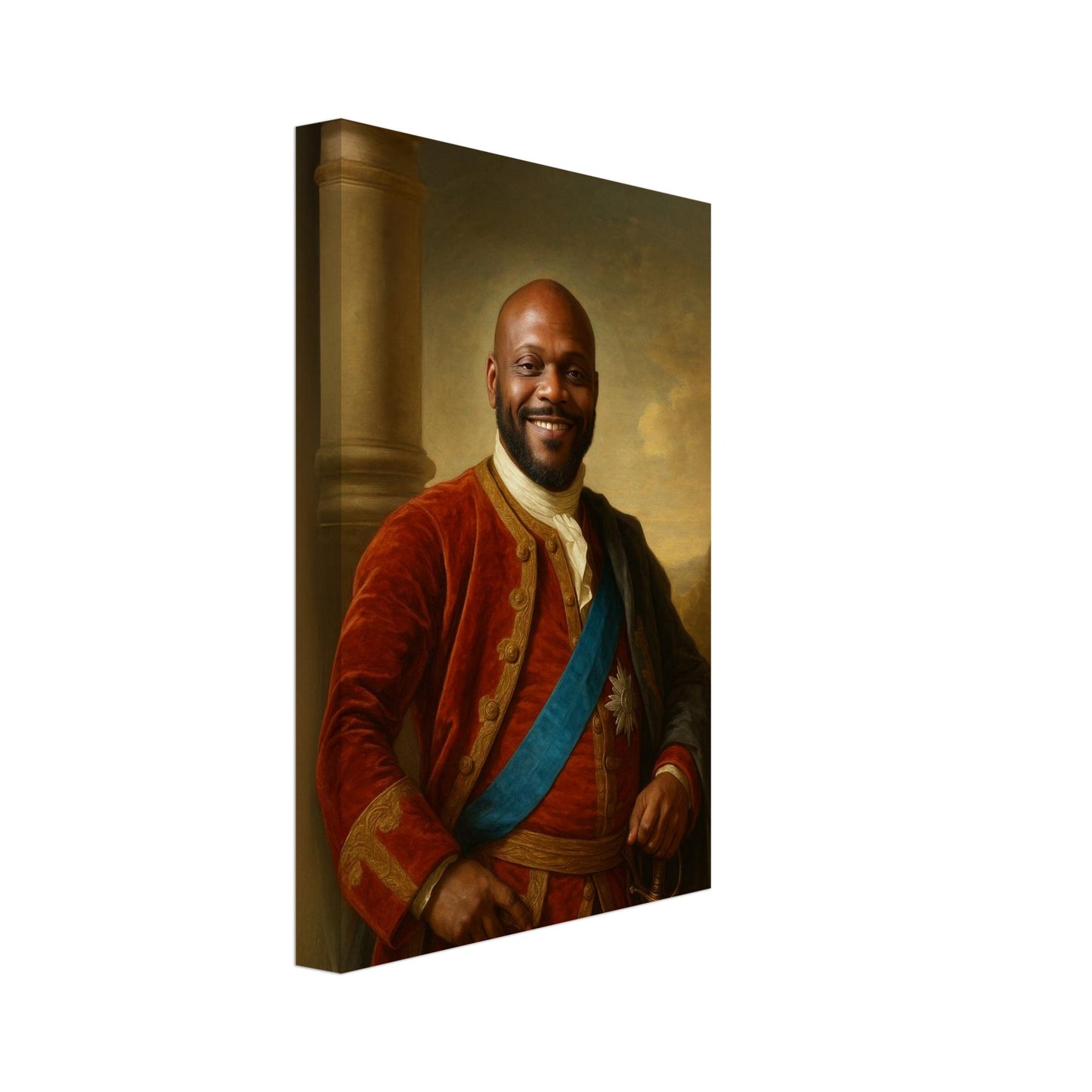Personalized Royal Man Portrait – Canvas - Masterpiece Print