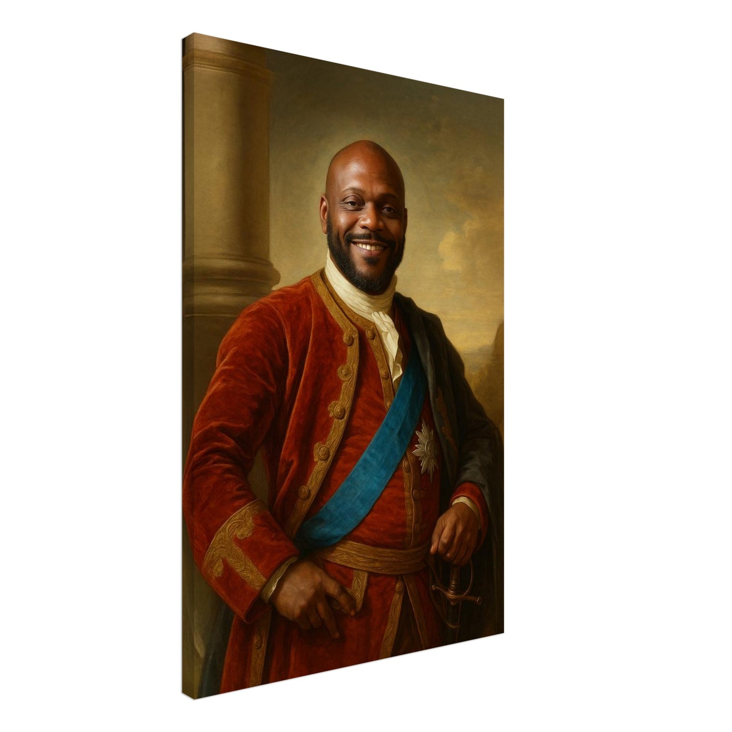 Personalized Royal Man Portrait – Canvas - Masterpiece Print