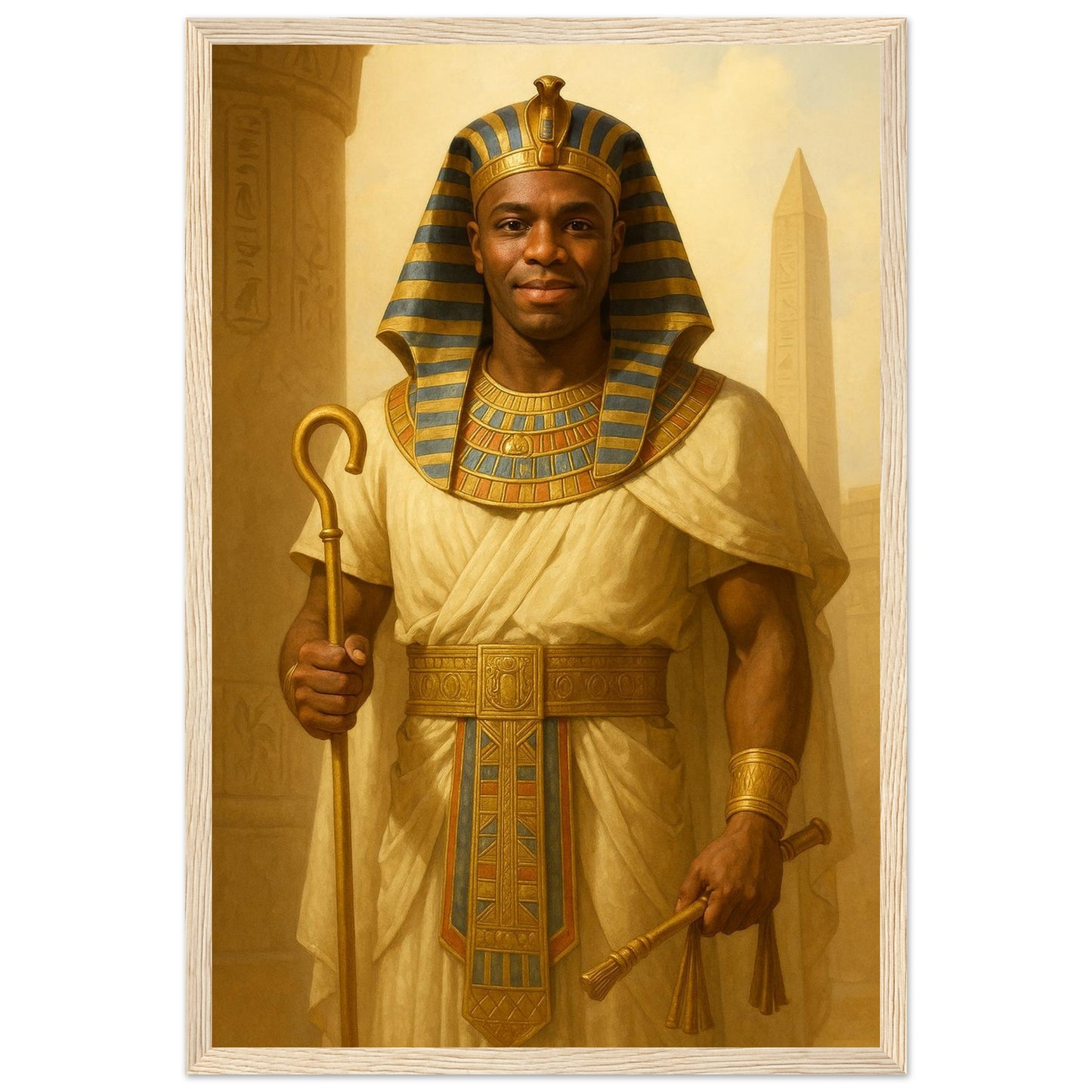 Personalized Royal Man Portrait – Framed Print - Masterpiece Print