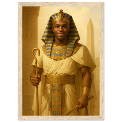 Personalized Royal Man Portrait – Framed Print - Masterpiece Print