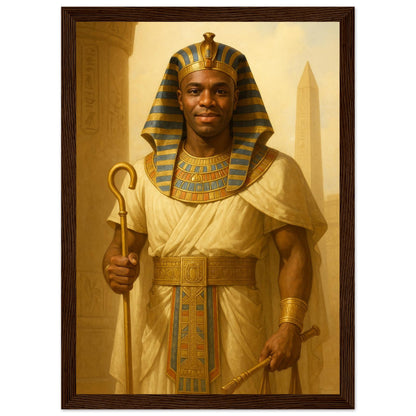 Personalized Royal Man Portrait – Framed Print - Masterpiece Print