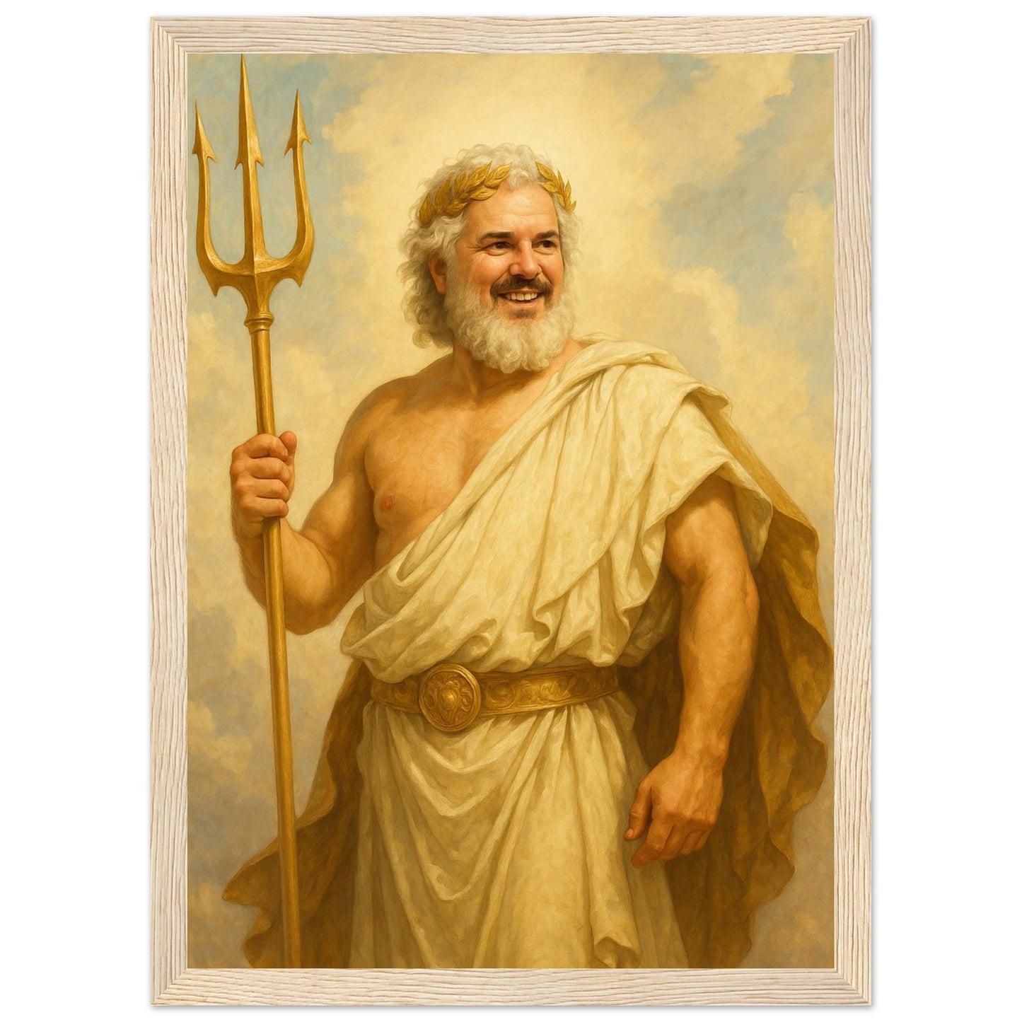 Personalized Royal Man Portrait – Framed Print - Masterpiece Print