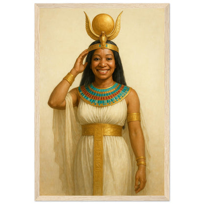 Personalized Royal Woman Portrait – Framed Print - Masterpiece Print