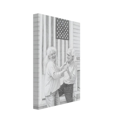 Personalized Sketch Portrait – Canvas - Masterpiece Print