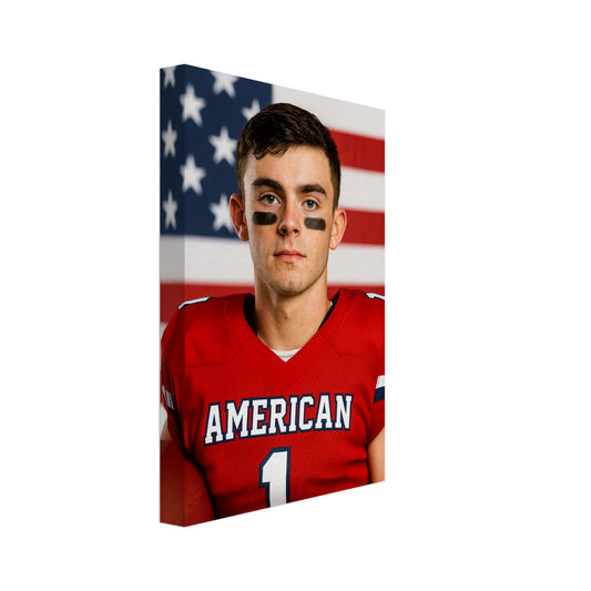 Personalized Sports Portrait – Canvas - Masterpiece Print