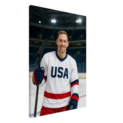 Personalized Sports Portrait – Canvas - Masterpiece Print
