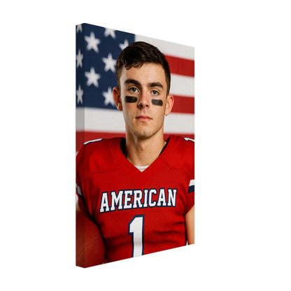 Personalized Sports Portrait – Canvas - Masterpiece Print