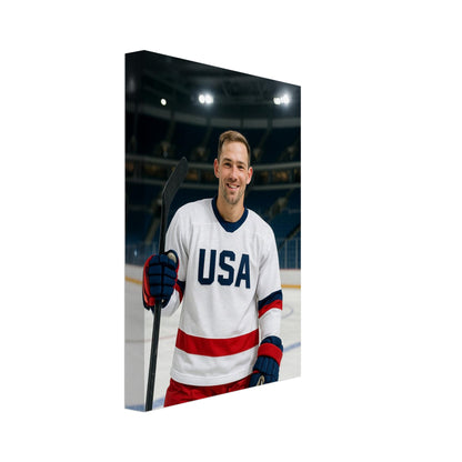 Personalized Sports Portrait – Canvas - Masterpiece Print