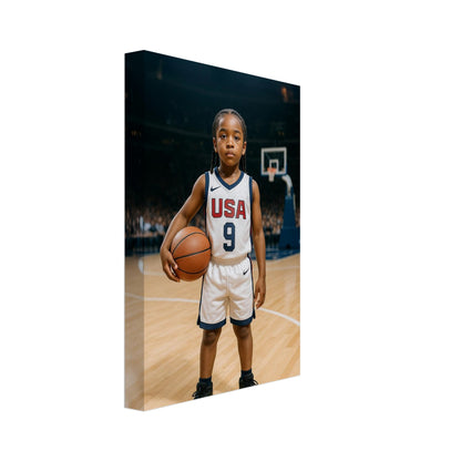 Personalized Sports Portrait – Canvas - Masterpiece Print