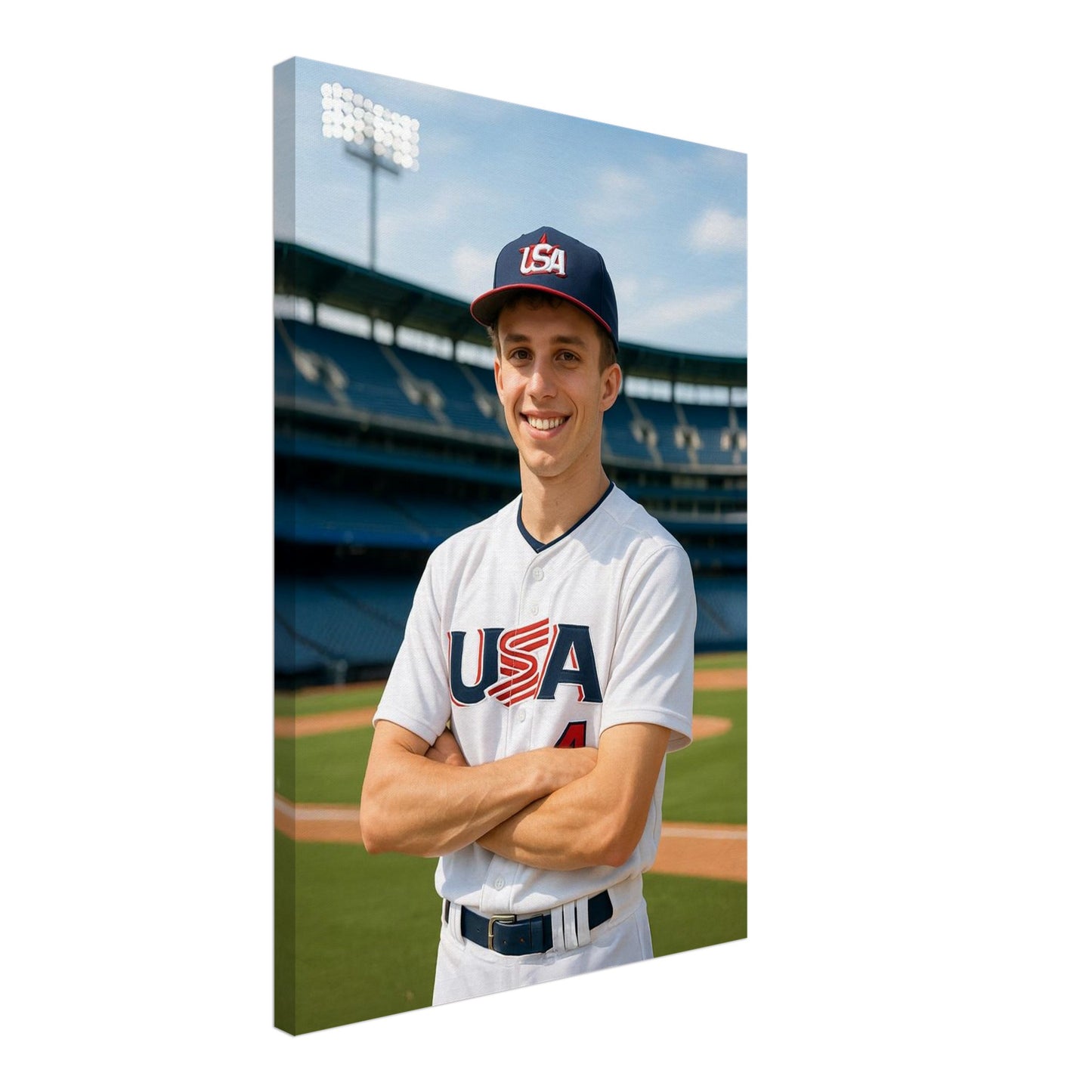 Personalized Sports Portrait – Canvas - Masterpiece Print