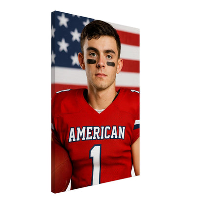 Personalized Sports Portrait – Canvas - Masterpiece Print