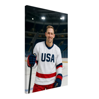 Personalized Sports Portrait – Canvas - Masterpiece Print