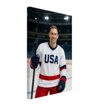 Personalized Sports Portrait – Canvas - Masterpiece Print