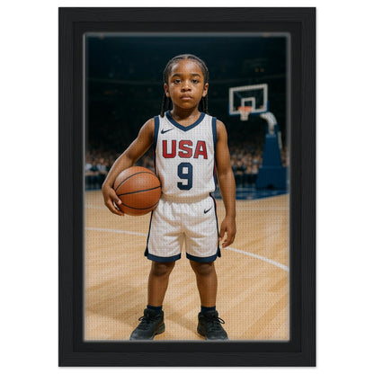 Personalized Sports Portrait – Framed Canvas - Masterpiece Print