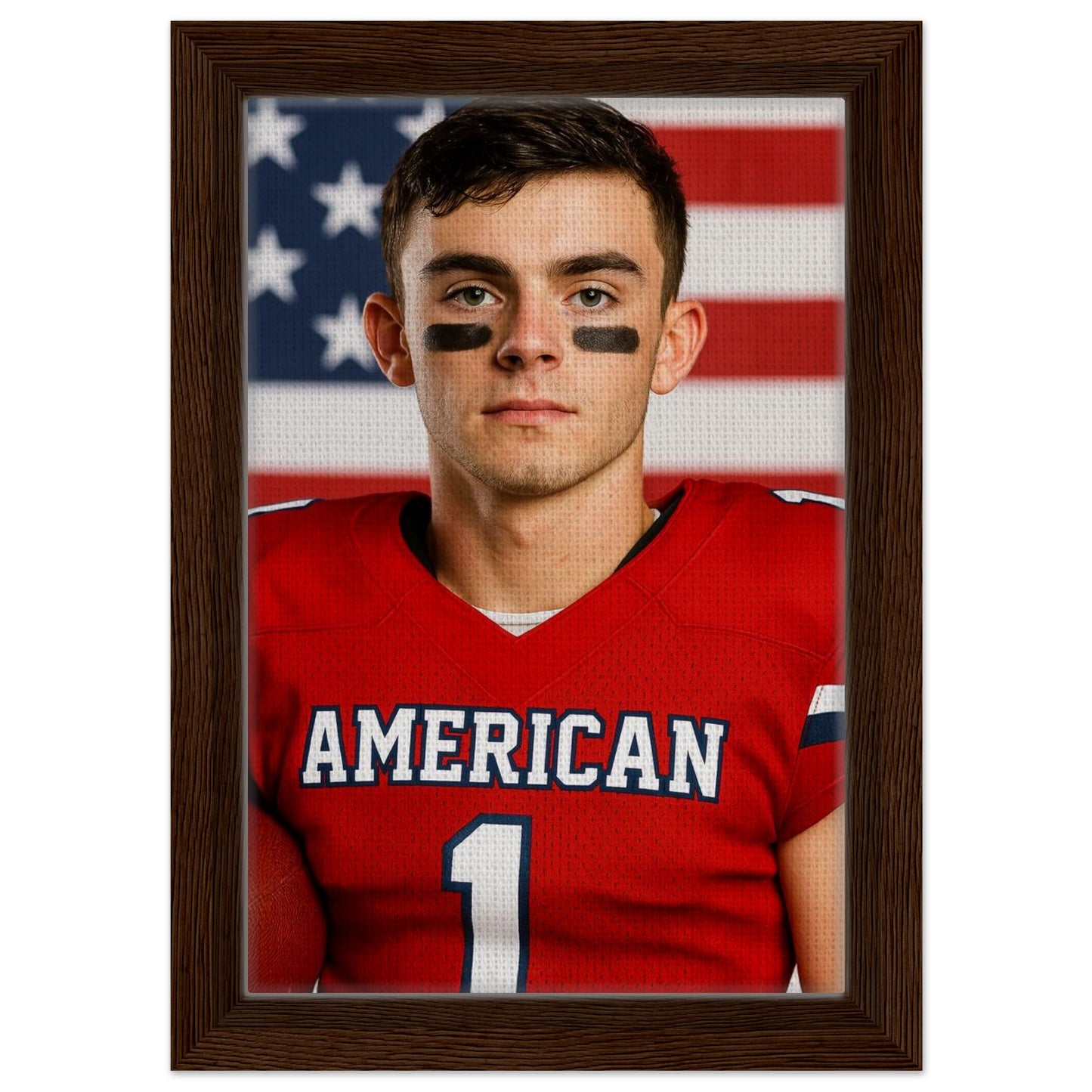 Personalized Sports Portrait – Framed Canvas - Masterpiece Print
