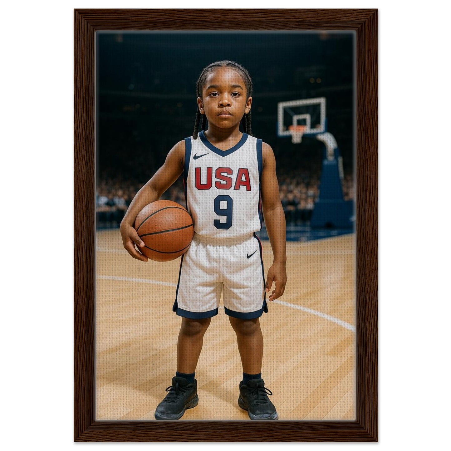 Personalized Sports Portrait – Framed Canvas - Masterpiece Print