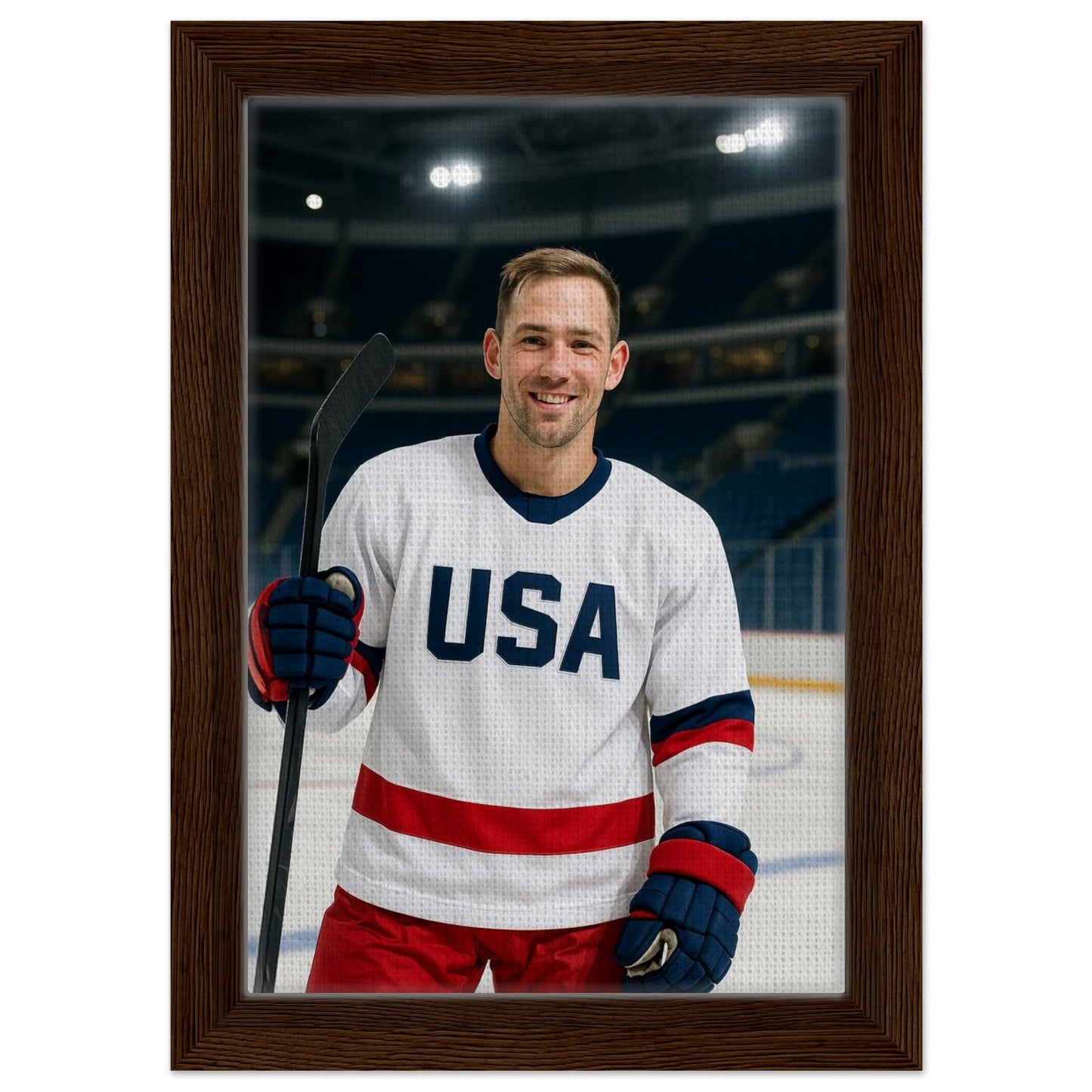 Personalized Sports Portrait – Framed Canvas - Masterpiece Print