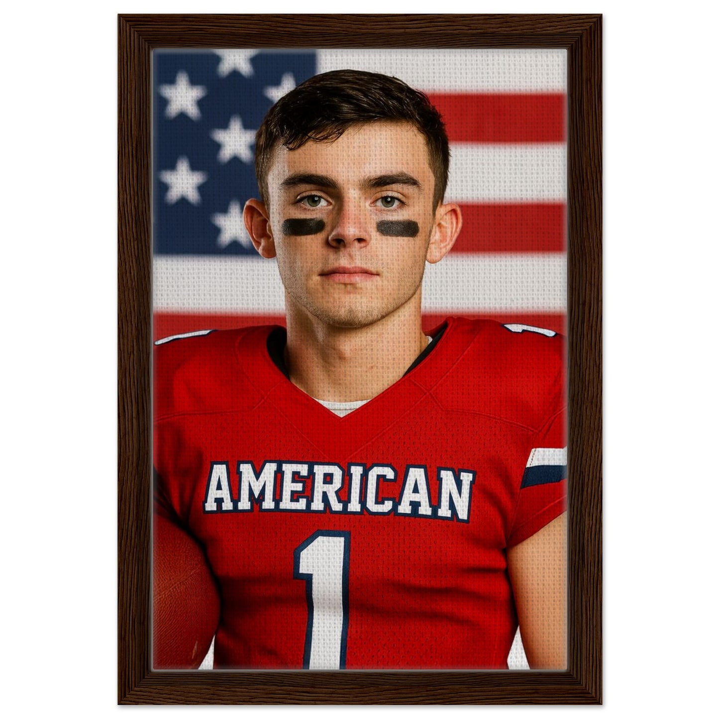 Personalized Sports Portrait – Framed Canvas - Masterpiece Print