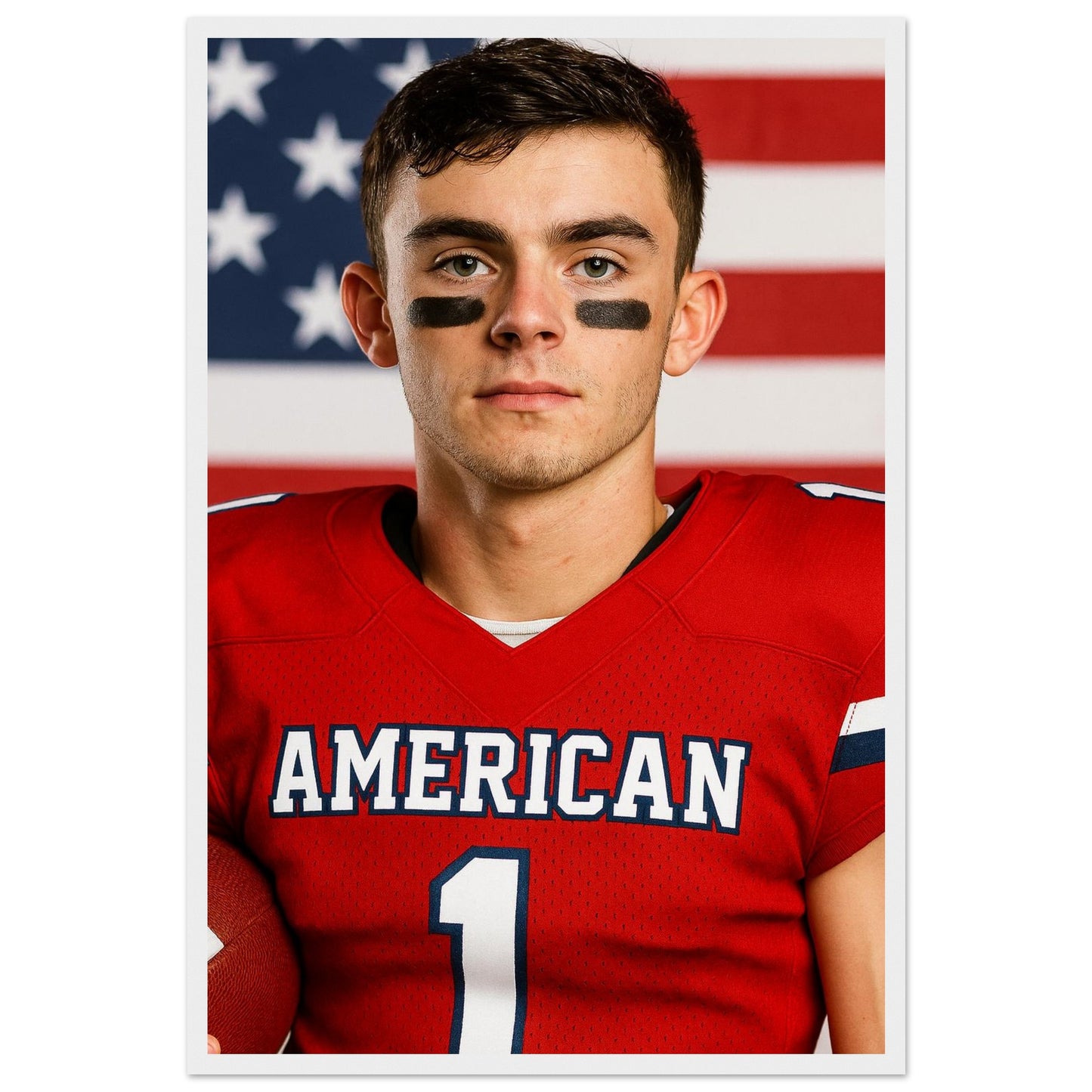 Personalized Sports Portrait – Framed Print - Masterpiece Print