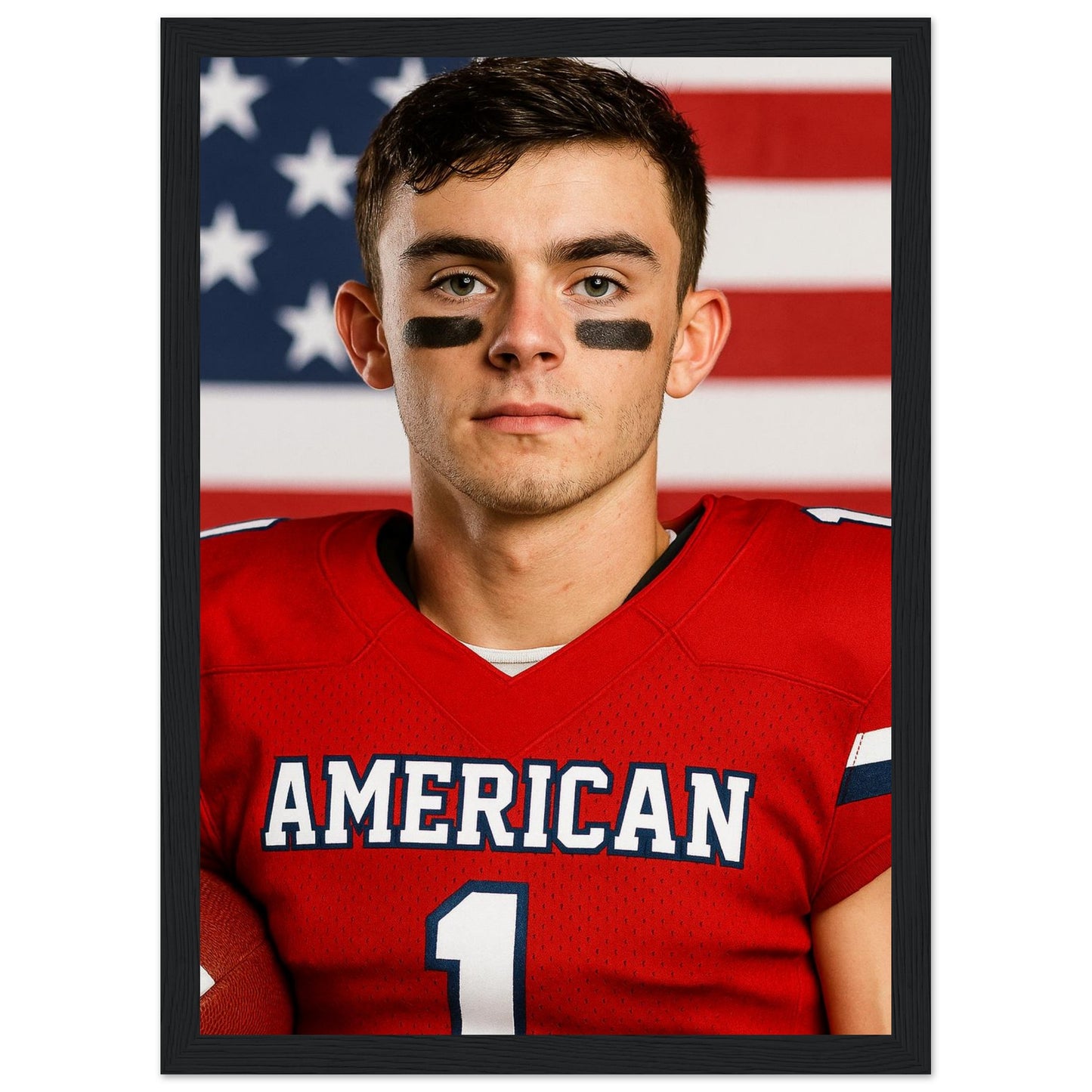 Personalized Sports Portrait – Framed Print - Masterpiece Print