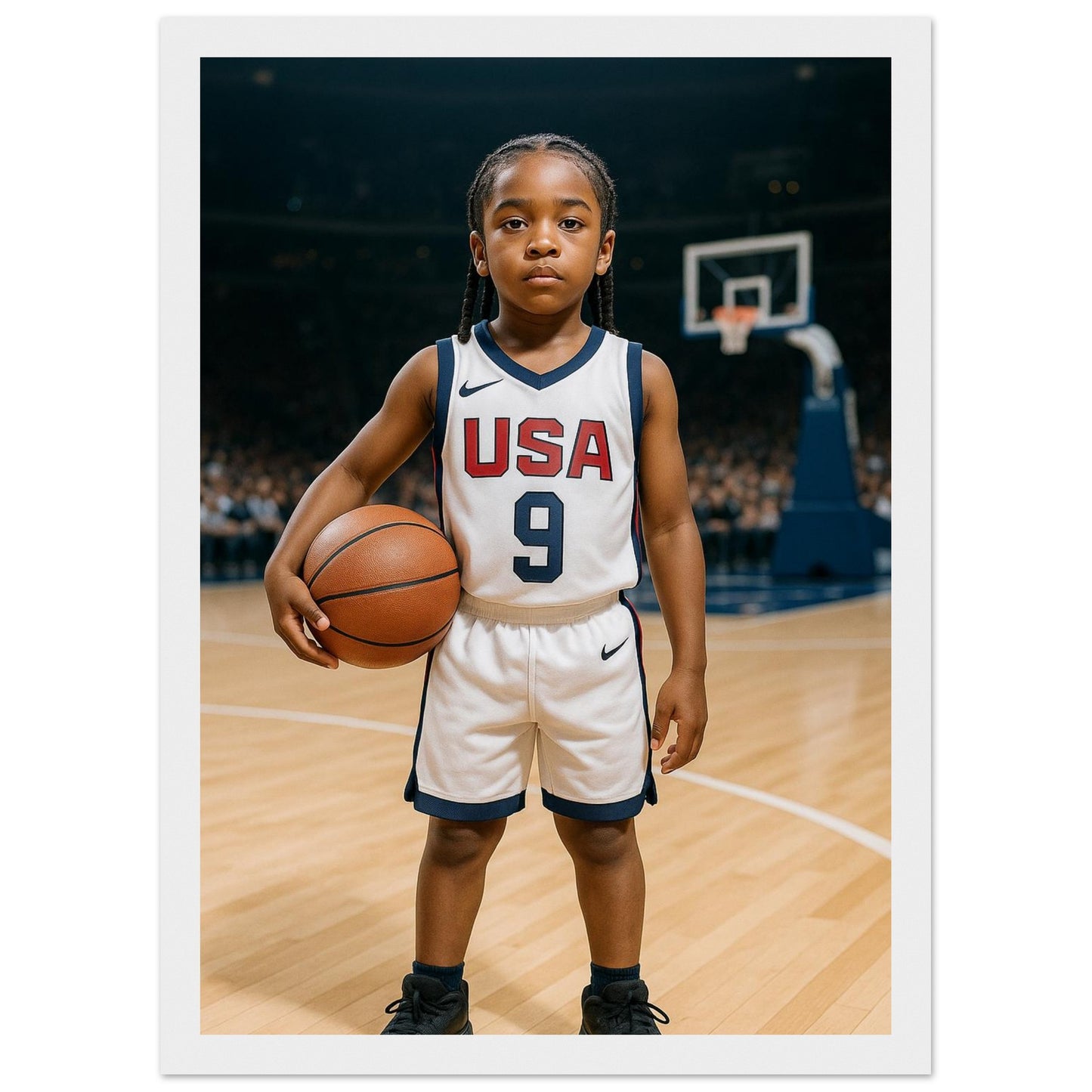 Personalized Sports Portrait – Framed Print - Masterpiece Print