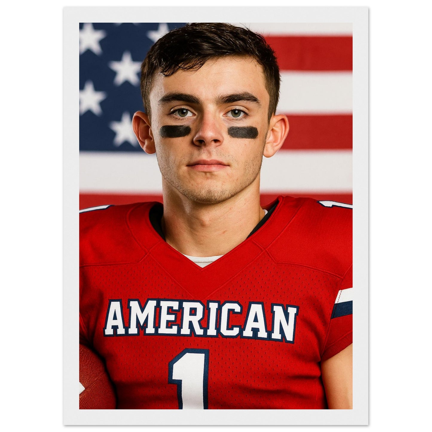 Personalized Sports Portrait – Framed Print - Masterpiece Print