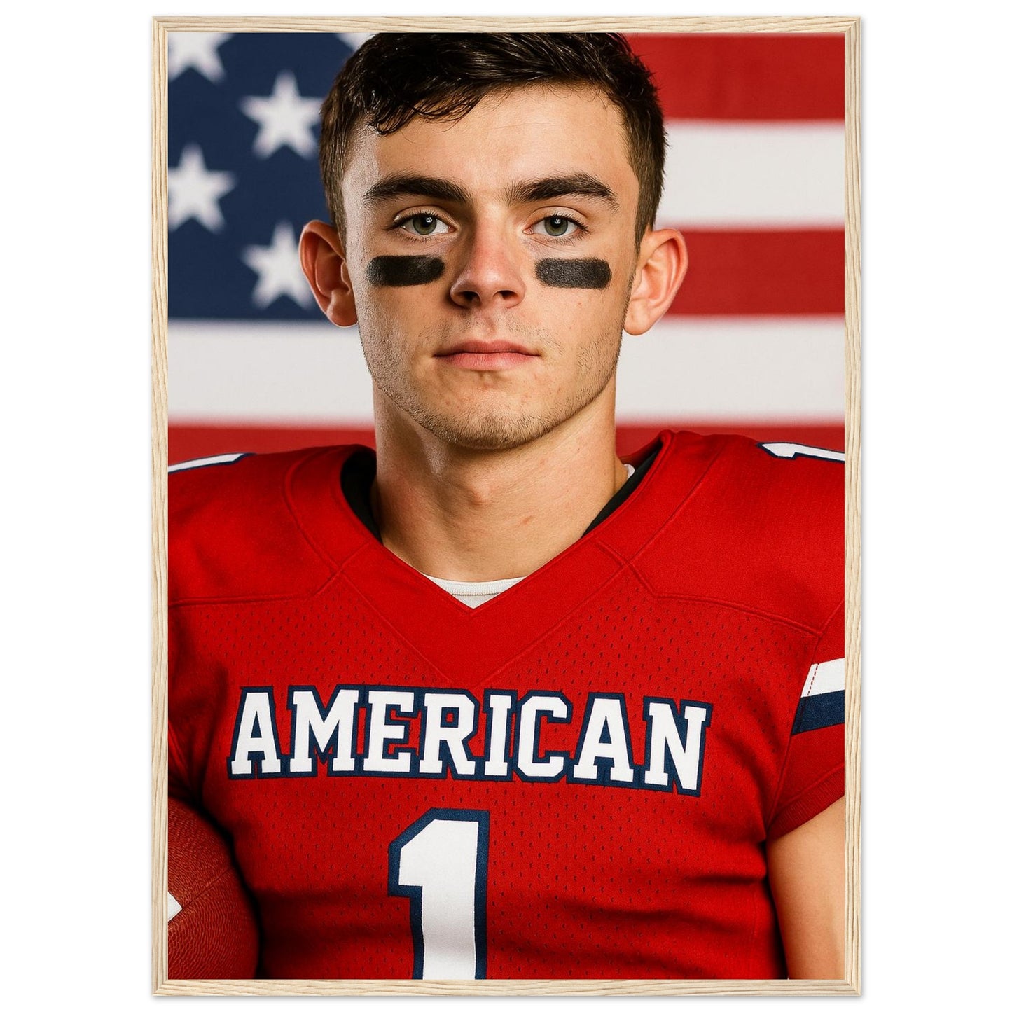 Personalized Sports Portrait – Framed Print - Masterpiece Print