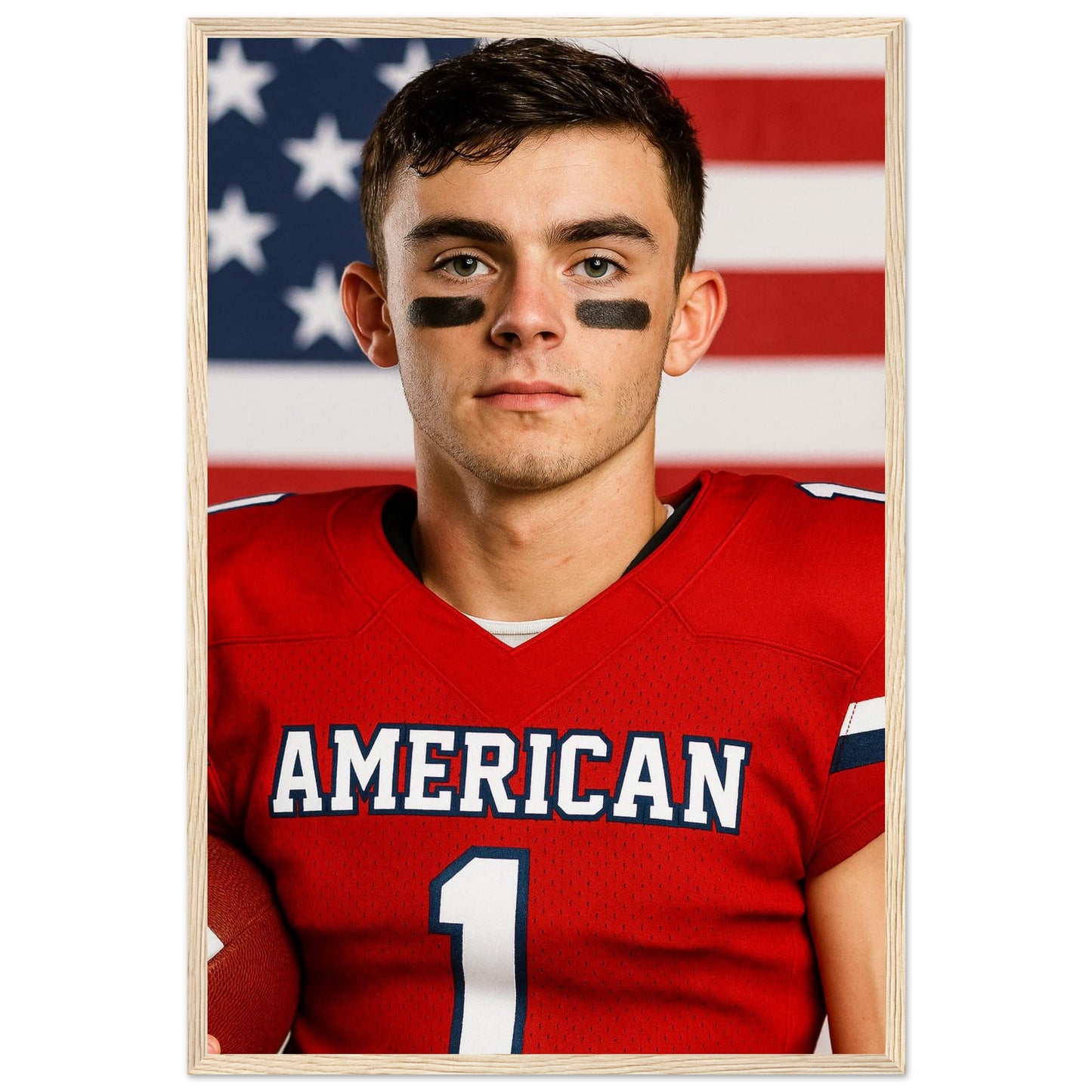 Personalized Sports Portrait – Framed Print - Masterpiece Print