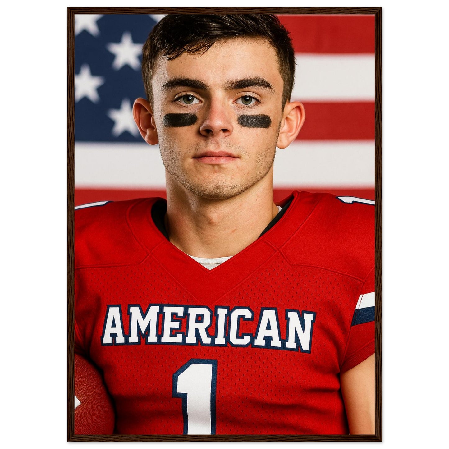 Personalized Sports Portrait – Framed Print - Masterpiece Print