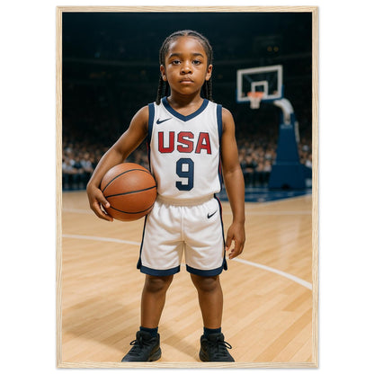 Personalized Sports Portrait – Framed Print - Masterpiece Print