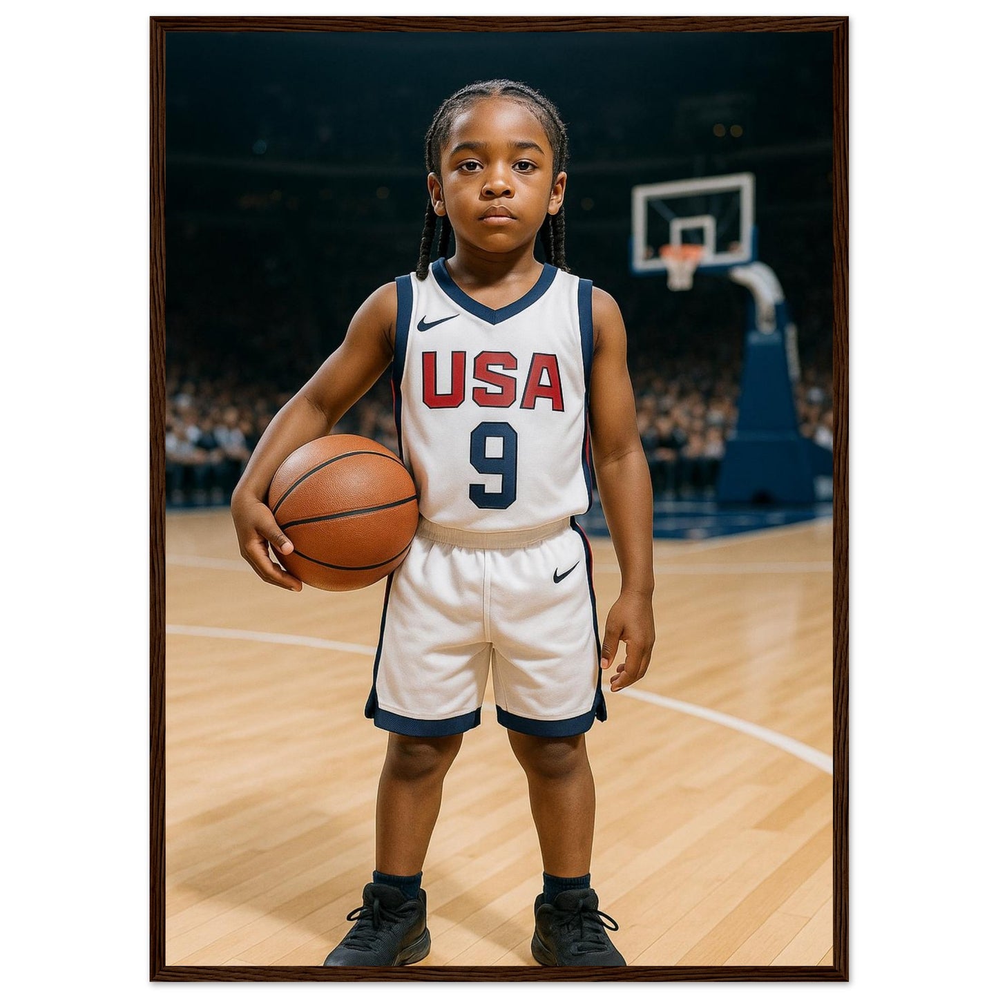 Personalized Sports Portrait – Framed Print - Masterpiece Print