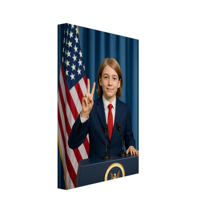 Personalized U.S. President Portrait – Canvas - Masterpiece Print