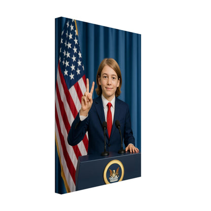 Personalized U.S. President Portrait – Canvas - Masterpiece Print