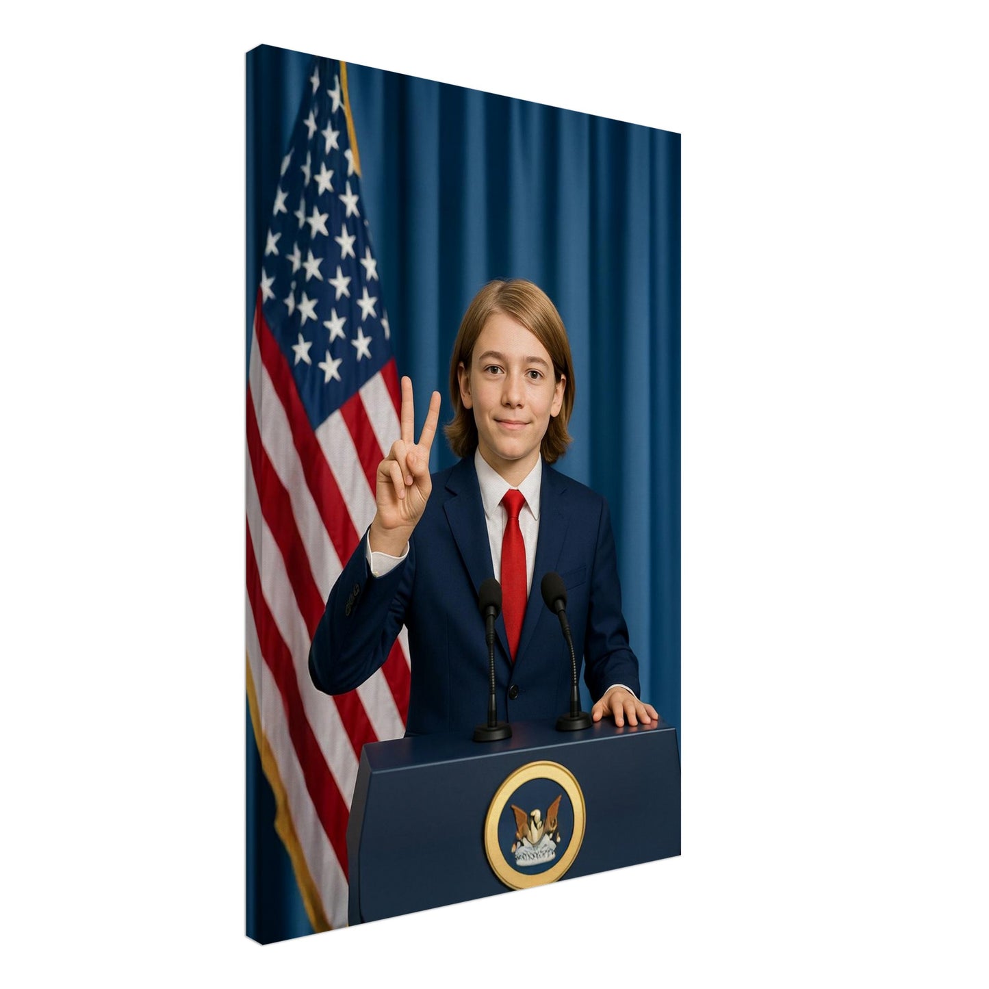 Personalized U.S. President Portrait – Canvas - Masterpiece Print