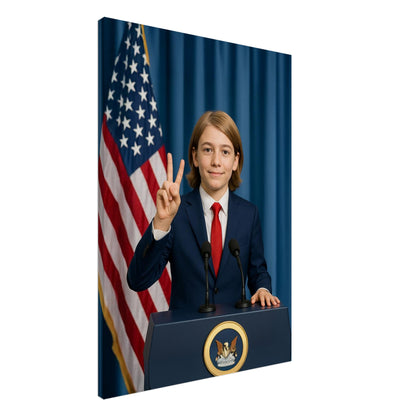 Personalized U.S. President Portrait – Canvas - Masterpiece Print
