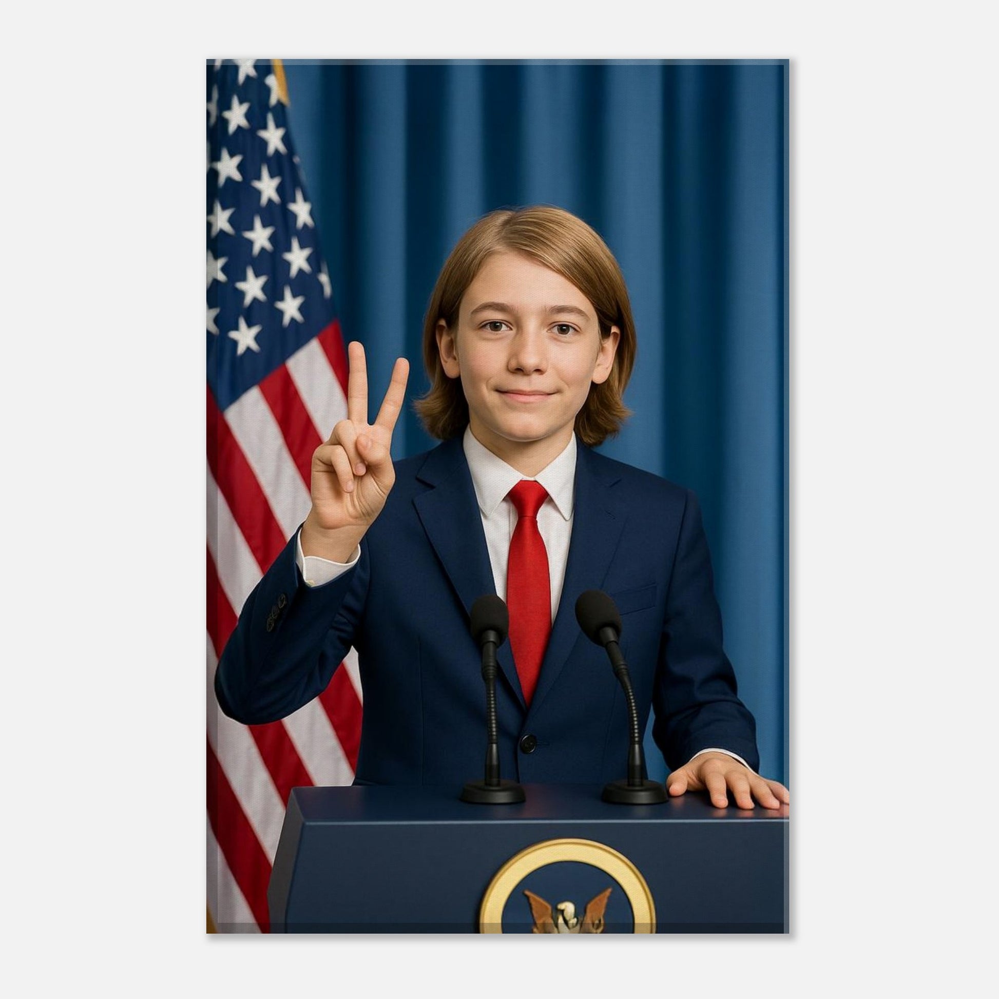 Personalized U.S. President Portrait – Canvas - Masterpiece Print