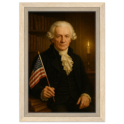 Personalized U.S. President Portrait – Framed Canvas - Masterpiece Print