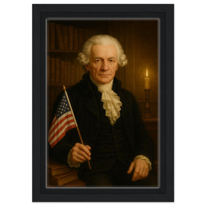Personalized U.S. President Portrait – Framed Canvas - Masterpiece Print